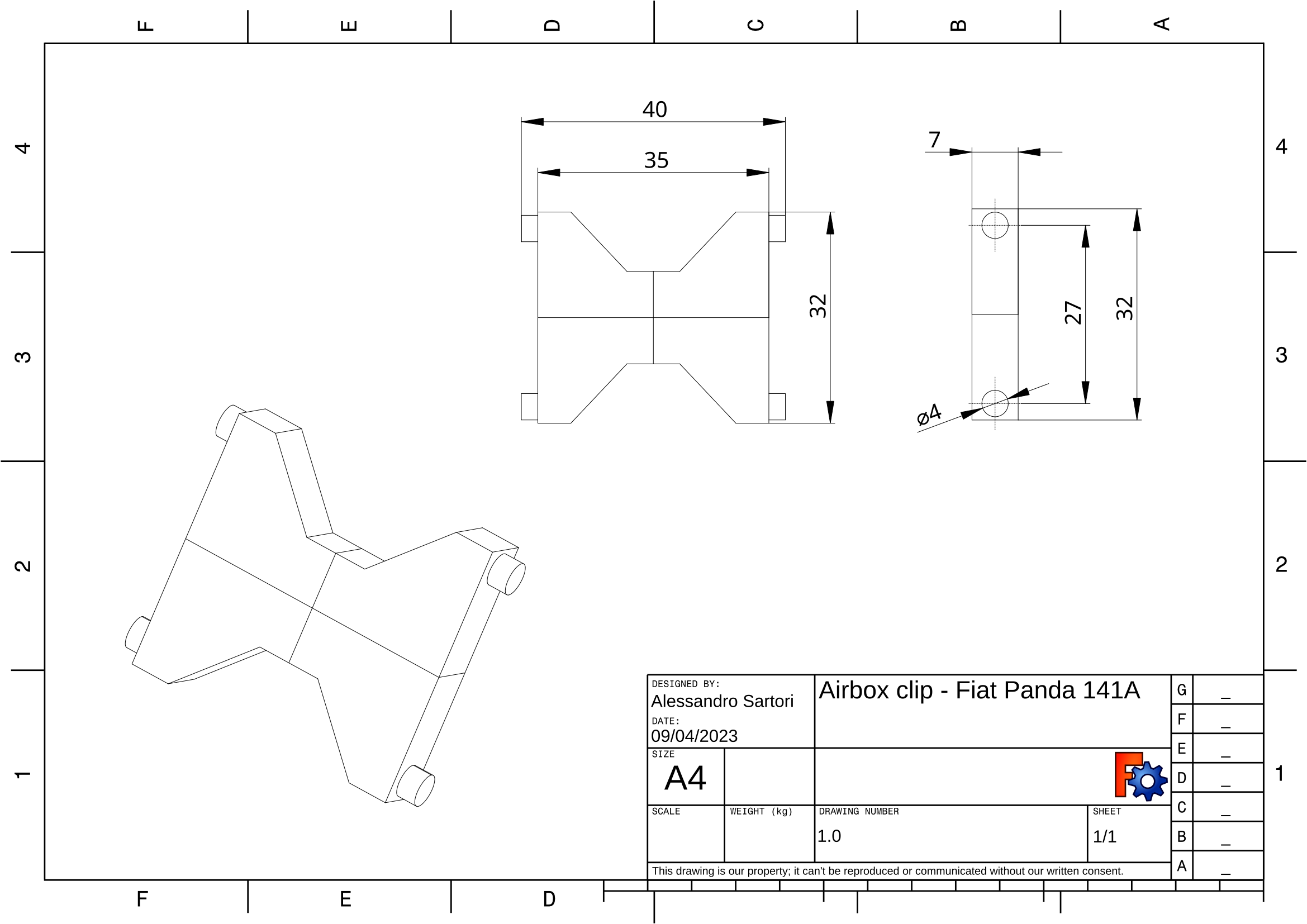 CAD of the airbox clip