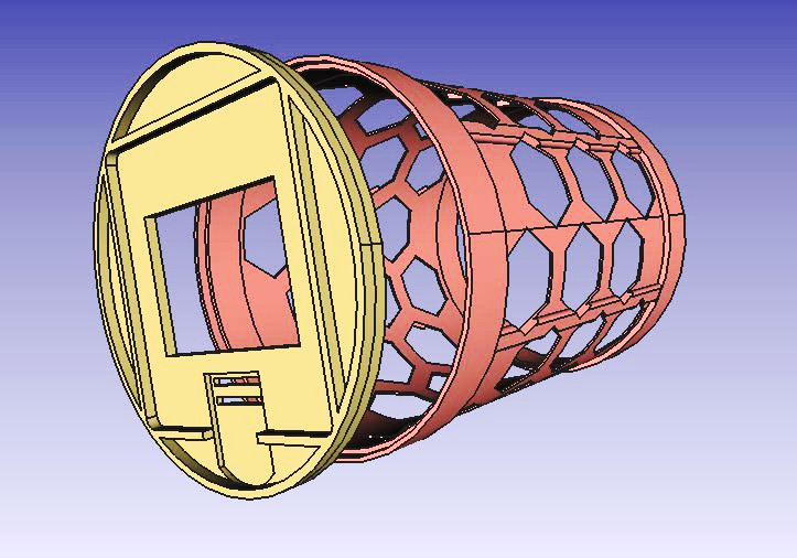 3D model of the diapositive attachment