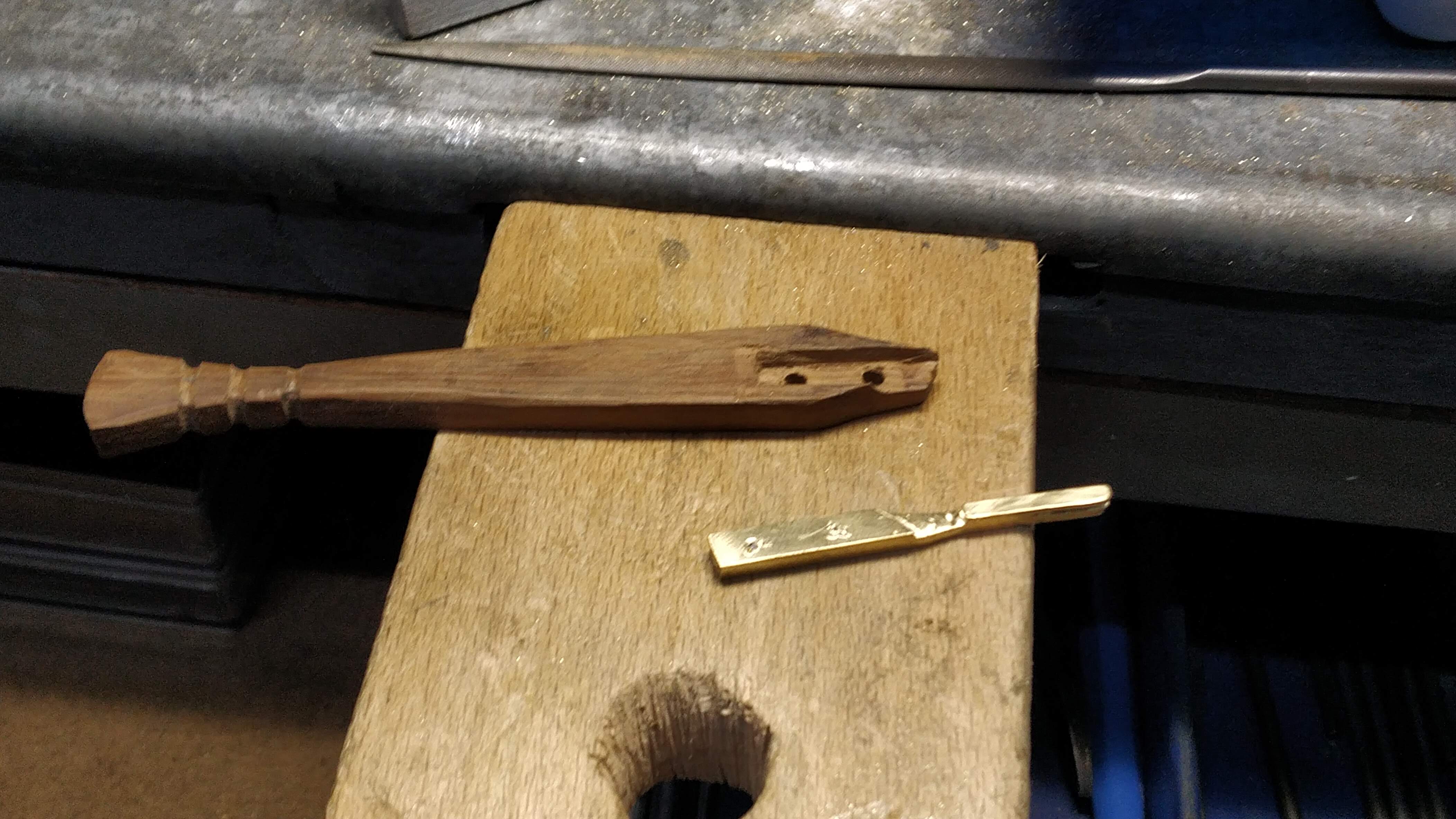 Remaking the tip with brass