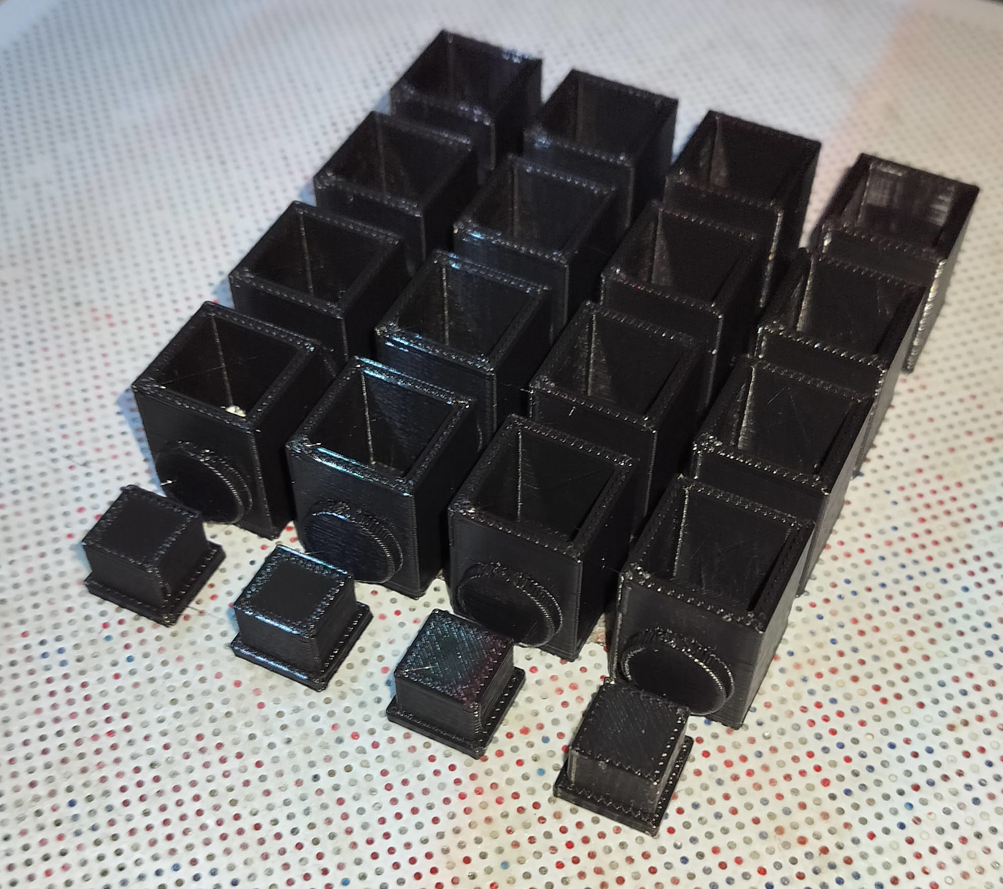 3D printing the base caps